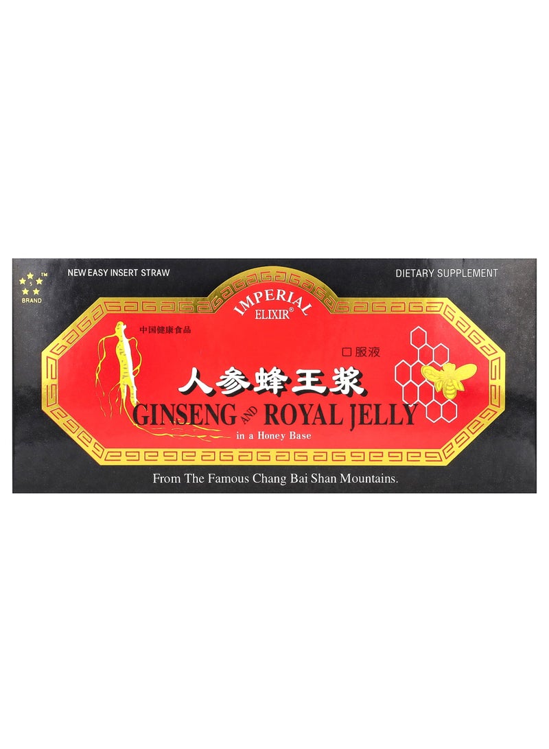 Ginseng & Royal Jelly, 10 Bottles, 0.34 fl oz (10 ml) Each
